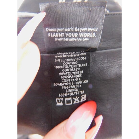 Her Universe Thor Faux Leather Jacket L Open Front - Picture 11 of 11